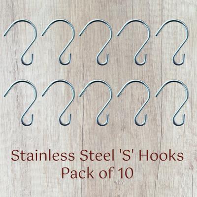 Show full view: Pop's Birding Perfect Little Stainless 'S' Hooks, 10 count slide 3 of 5