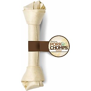 Pork Chomps 11-in Baked Pork Skin Knot Chew Dog Treat, 1 count