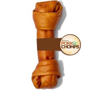 Pork Chomps 11-in Roasted Pork Skin Knot Chew Dog Treat, 1 count