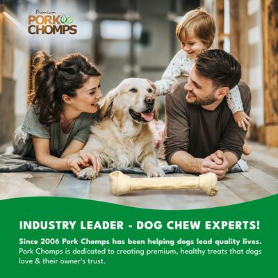 Show full view: Pork Chomps 20-in Baked Pork Skin Knot Chew Dog Treat, 1 count slide 8 of 9