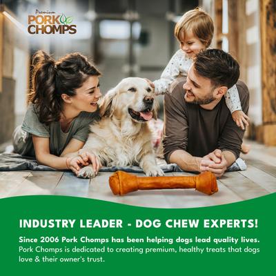 Show full view: Pork Chomps 20-in Roasted Pork Skin Knot Chew Dog Treat, 1 count slide 8 of 9