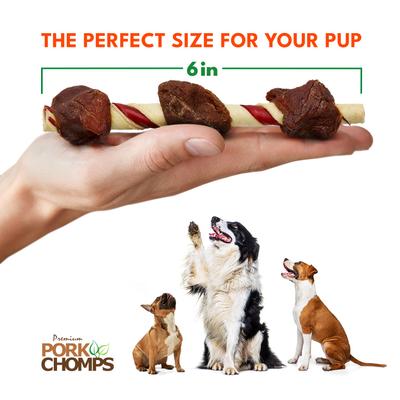 Show full view: Pork Chomps 5-in Meaty Skewers Chew Dog Treats, 6 count slide 6 of 9