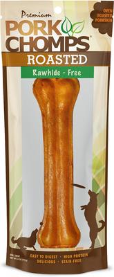 Show full view: Pork Chomps 7-in Roasted Pressed Pork Skin Bones Chew Dog Treats, 1 count slide 1 of 9