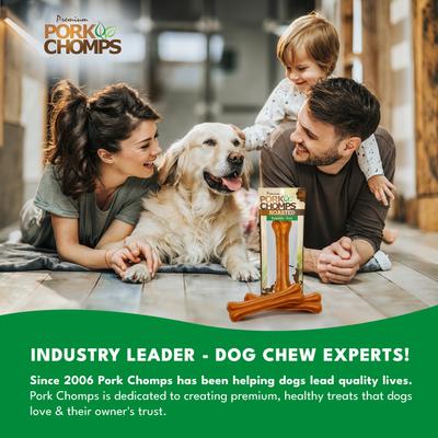 Show full view: Pork Chomps 7-in Roasted Pressed Pork Skin Bones Chew Dog Treats, 1 count slide 8 of 9