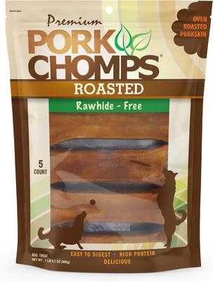 Show full view: Pork Chomps 7-in Roasted Pressed Pork Skin Bones Chew Dog Treats, 5 count slide 1 of 7