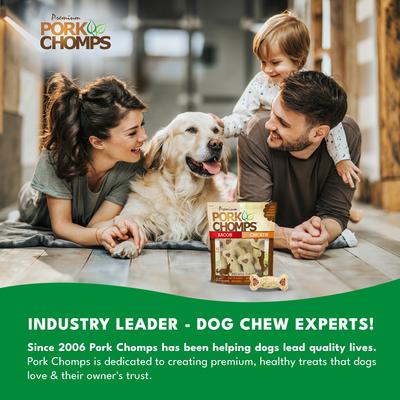 Show full view: Pork Chomps Assorted Flavors Crunchy Bone Dog Treats, 12 count bag slide 8 of 9