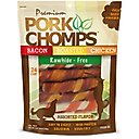 Pork Chomps Assorted Flavors Twists Dog Treats, 24 count