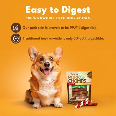 Show full view: Pork Chomps Assorted Flavors Twists Dog Treats, 24 count slide 4 of 12