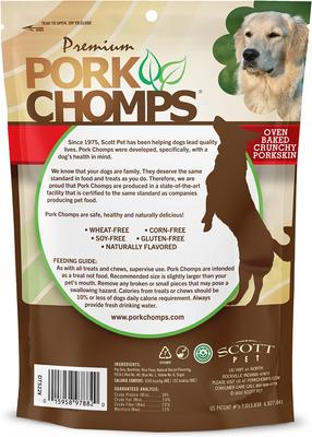Show full view: Pork Chomps Bacon Flavor 4-in Crunchy Bone Dog Treats slide 3 of 9