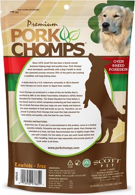 Show full view: Pork Chomps Bacon Flavor Twists Dog Treats, Large, 4 count slide 3 of 11