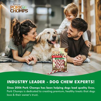 Show full view: Pork Chomps Bacon Flavor Twists Dog Treats, Mini, 30 count slide 8 of 11