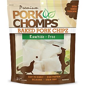 Pork Chomps Baked Chipz Dog Treats, 12-oz bag