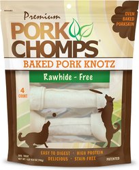 Pork Chomps Baked Knotz Dog Treats, 10 - 11 in, 4 count