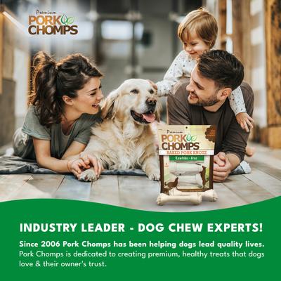 Show full view: Pork Chomps Baked Knotz Dog Treats, 10 - 11 in, 4 count slide 8 of 9
