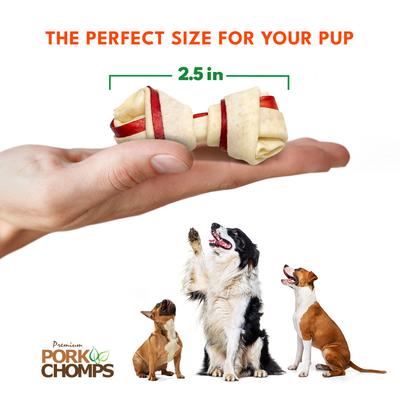Show full view: Pork Chomps Baked Knotz Dog Treats, 6 - 7 in, 8 count slide 6 of 11
