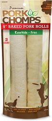 Pork Chomps Baked Pork Rolls Dog Treats, 8-in roll, 2 count