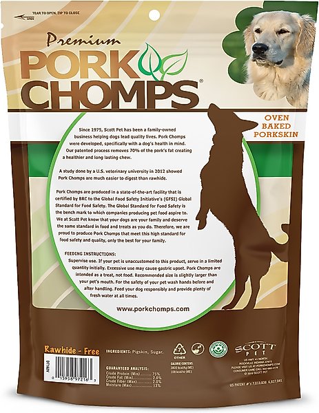 Show full view: Pork Chomps Baked Pork Strips Dog Treats, 10-oz bag slide 3 of 10