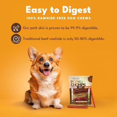 Show full view: Pork Chomps Munchy Sticks Dog Treats, 50 count slide 4 of 10