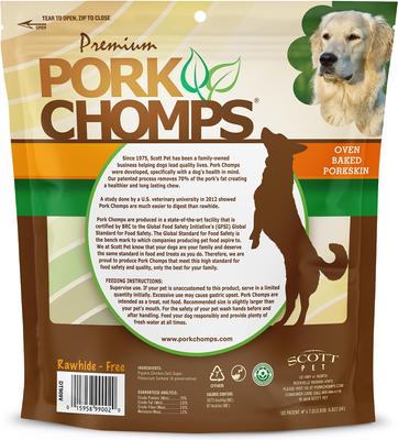 Show full view: Pork Chomps Real Chicken Wrapped Knotz Dog Treats, 3 - 4 in, 18 count slide 3 of 12