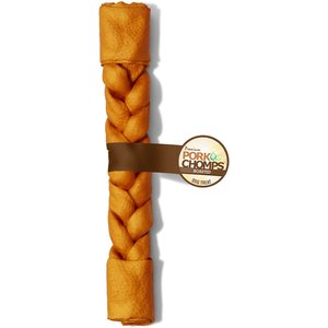 Pork Chomps Roasted Braid Dog Treat, 10-in