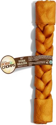 Show full view: Pork Chomps Roasted Braid Dog Treat, 10-in slide 3 of 10