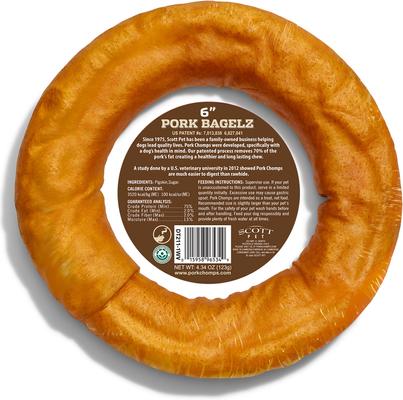 Show full view: Pork Chomps Roasted Donut Dog Treat, 6-in donut slide 3 of 10