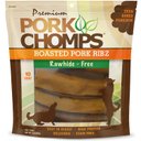 Pork Chomps Roasted Pork Ribz Dog Treats, 10 count