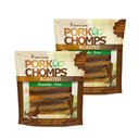 Pork Chomps Roasted Twists Dog Treats, 30 count bundle