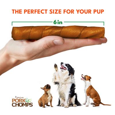 Show full view: Pork Chomps Roasted Twists Dog Treats, Large, 15 count slide 5 of 12