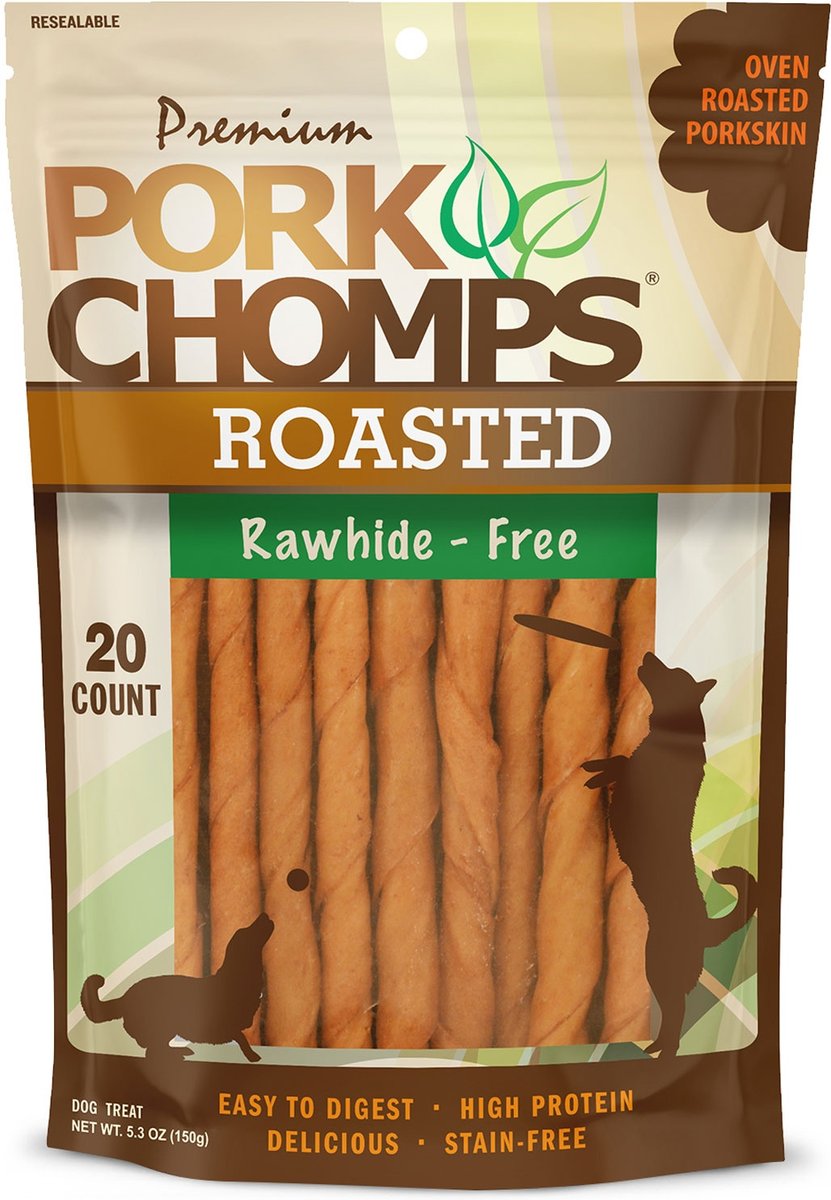 Pork Chomps Roasted Twists Dog Treats