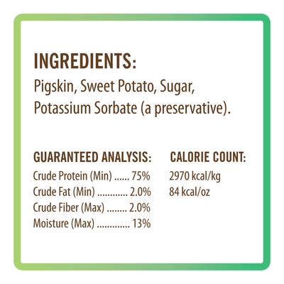 Show full view: Pork Chomps Sweet Potato Wrapped Rolls Dog Treats, 8-in roll, 2 count slide 4 of 9