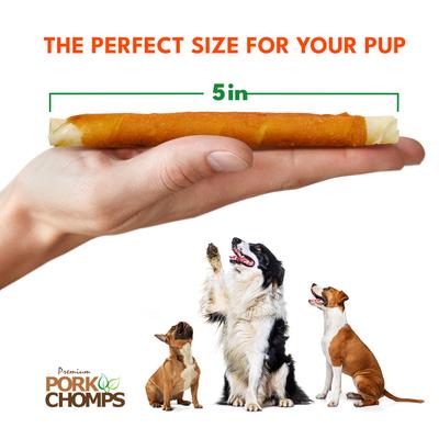 Show full view: Pork Chomps Sweet Potato Wrapped Twists Dog Treats, Mini, 12 count slide 6 of 11
