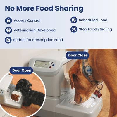 Show full view: PortionPro Rx Automated RFID Dog & Cat Feeder, Gray slide 2 of 9
