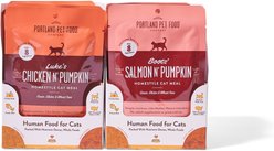 Portland Pet Food Company Boots' Salmon N' Pumpkin Homestyle Grain-Free Puree Wet Cat Food, 2.6-oz pouch, case of 8 slide 2 of 4