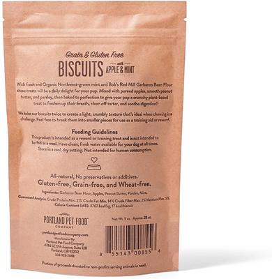 Show full view: Portland Pet Food Company Grain-Free Apple & Mint Adult Crunchy Dog Treats, 5-oz bag slide 3 of 4