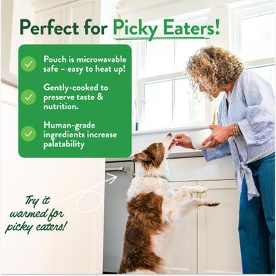 Show full view: Portland Pet Food Company Grandma Ada's Turkey & Yams Homestyle Wet Dog Food Topper, 9-oz pouch, case of 4 slide 6 of 11