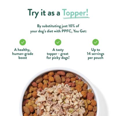 Show full view: Portland Pet Food Company Homestyle Variety Pack Wet Dog Food Topper, 9-oz pouch, case of 5 slide 4 of 9