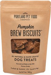Portland Pet Food Company Pumpkin Brew Biscuits Dog Treats, 5-oz bag