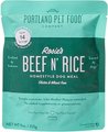 Portland Pet Food Company Rosie's Beef N' Rice Homestyle Wet Dog Food Topper, 9-oz pouch, case of 4