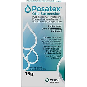 Posatex Otic Suspension for Dogs, 15-g
