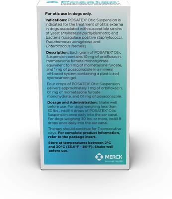 Show full view: Posatex Otic Suspension for Dogs, 7.5-g slide 2 of 10