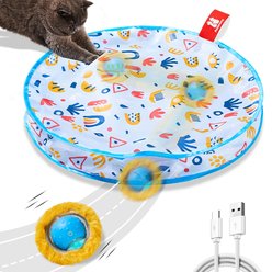 Potaroma Fast Rolling Ball in Play Mat Interactive Cat Toy