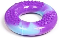 Potaroma Natural Wood Fiber Durable Non-Splinter Teething, Shapes Bone, Ring, Arc Exercise Chew Dog Toy, Coffee, 3 count