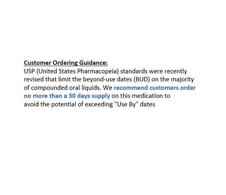Show full view: Potassium Citrate Compounded Beef Oral Aqueous Suspension, 160 mg/mL, 60 mL for Veterinary use slide 6 of 10
