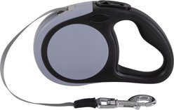 Pounce + Fetch 10-ft Retractable Dog Leash, Grey, Small