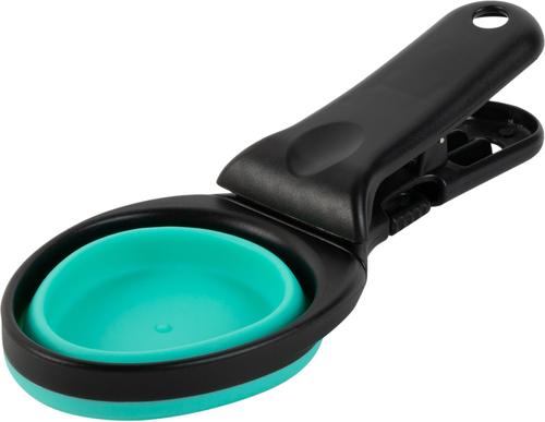 Show full view: Pounce + Fetch 2 in 1 Collapsible Pet Food Scoop with Detachable Bag Clip, 1 cup slide 2 of 10