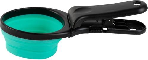 Show full view: Pounce + Fetch 2 in 1 Collapsible Pet Food Scoop with Detachable Bag Clip, 1 cup slide 3 of 10