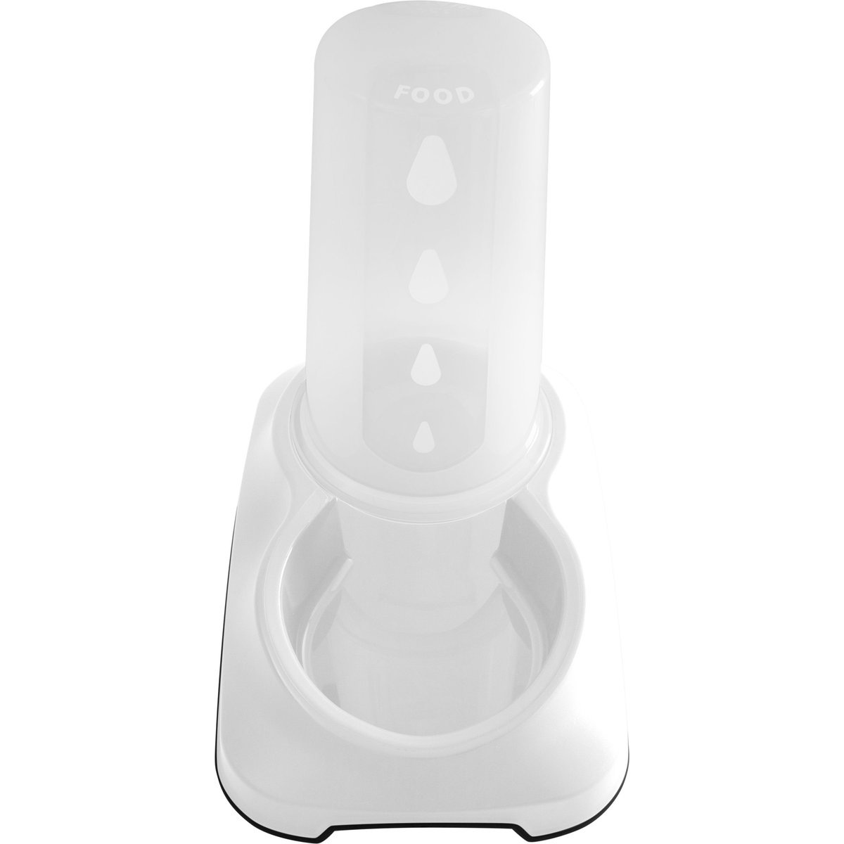 Pounce + Fetch Cat & Dog Automatic Feeder & Water Dispenser, White, 3.5-lit