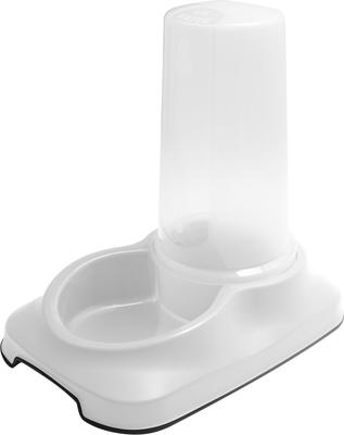 Show full view: Pounce + Fetch Cat & Dog Automatic Feeder & Water Dispenser, White, 3.5-lit slide 4 of 10
