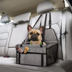 Pounce + Fetch Collapsible Dog Booster Seat, Grey slide 2 of 3